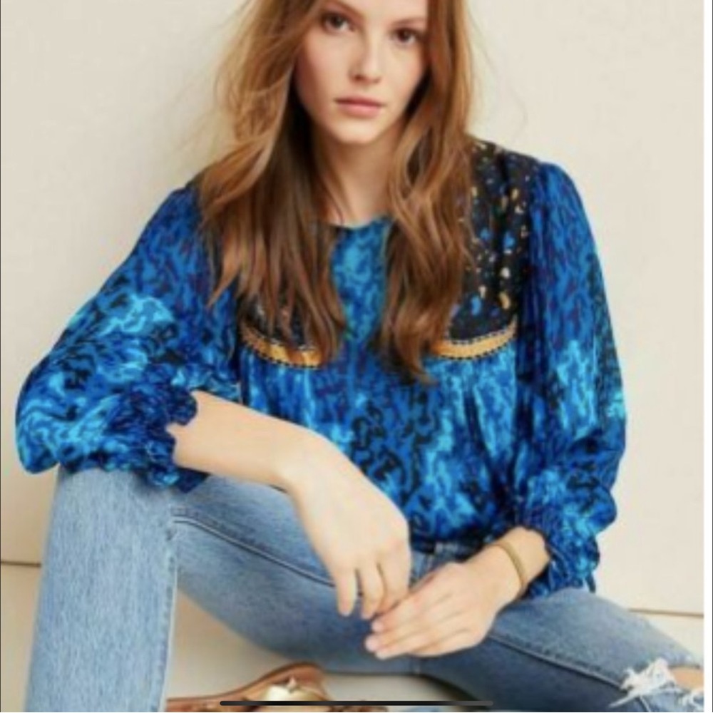 Anthropologie + Bl-nk Miranda Blouse